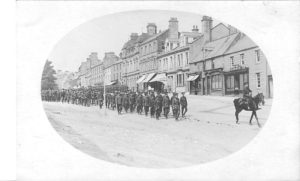 Fusiliers leaving Rothbury 1916