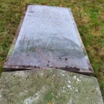 Rescued tombstone